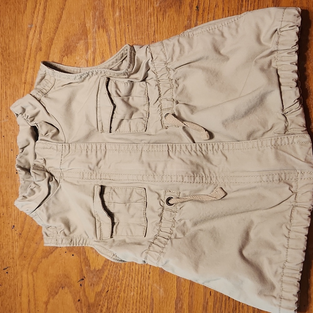 Old Navy Toddler Military Vest Size 18-24M Color Tan